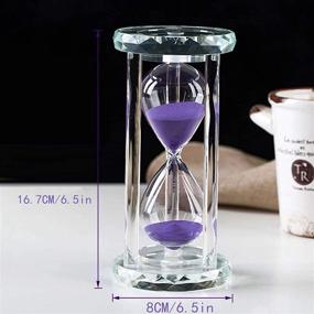 img 3 attached to ⌛️ Optimized Search: Purple Sand 30 Minute Hourglass Timer with Gift Box