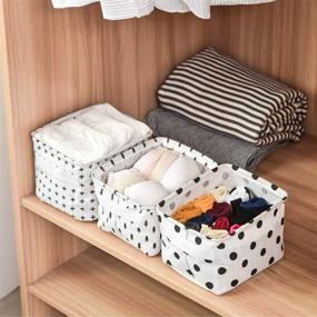 img 1 attached to 🔧 Convenient HomeDo Foldable Organizer Bathroom Box Black 4Pack: Optimize Your Bathroom Storage