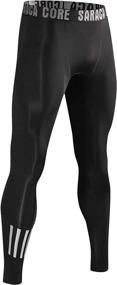 img 3 attached to Saraca Core Compression Leggings Black_Small Sports & Fitness and Cycling