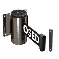 wmb 125 retractable barrier: durable 🚧 stainless closed system for effective crowd control logo