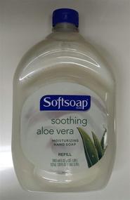 img 1 attached to 🌿 Softsoap Жидкое мыло для рук с алоэ вера, увлажняющее - флакон объемом 64 жидких унции: идеальное увлажнение для ваших рук.