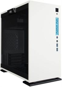 img 1 attached to IN WIN 301: Белая микро-АТХ Mini-ITX башня с закаленным стеклом для игровых энтузиастов высокой производительности