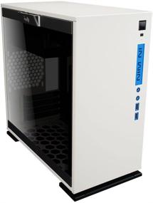 img 4 attached to IN WIN 301: Белая микро-АТХ Mini-ITX башня с закаленным стеклом для игровых энтузиастов высокой производительности