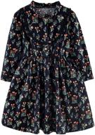 little girls cozy autumn dress – long sleeve woolen dresses for fall, spring logo