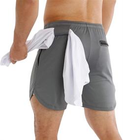 img 4 attached to MECH ENG Shorts Workout Running Training Men's Clothing