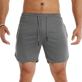 img 2 attached to MECH ENG Shorts Workout Running Training Men's Clothing