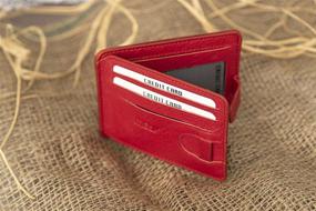 img 1 attached to Premium Pocket Bifold Genuine Leather Wallet: Sleek Style with Ultimate Functionality