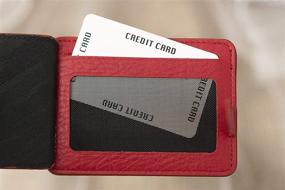 img 3 attached to Premium Pocket Bifold Genuine Leather Wallet: Sleek Style with Ultimate Functionality