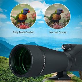 img 3 attached to 🔭 Gosky HD Spotting Scope 20-60x 80mm with Tripod, Smartphone Adapter - BAK 4 Prism Spotter Scope for Bird Watching, Target Shooting, Hunting, Wildlife Scenery