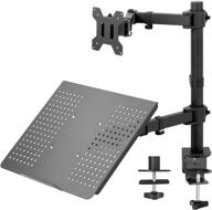 💻 vivo black fully adjustable 13 to 32 inch single computer monitor and laptop desk mount combo: a comprehensive review logo