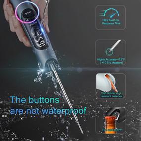 img 1 attached to Термометр SURPEER Thermometers Waterproof Temperature