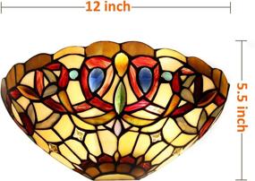 img 1 attached to Capulina Tiffany Wall Sconces 12&#34