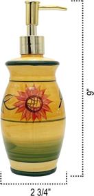 img 1 attached to 🌻 Sunflower Yellow ACK Soap Dispenser & Lotion Jar combo for Brightening Your Bathroom or Kitchen