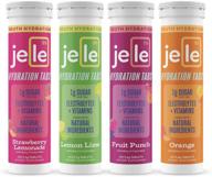 🥤 jele hydration tablets for kids - mixed flavors 4 pack (40 tablets total) - all-natural sports drink with vitamins & electrolytes - low sugar - vegan, gluten-free & non-gmo logo