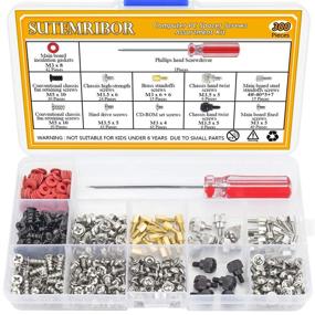 img 4 attached to 💻 Sutemribor 300PCS PC Screw Standoffs Set with Screwdriver – Ideal Kit for Hard Drive, Computer Case, Motherboard, Fan, Power Graphics!