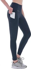 img 4 attached to 🩳 AbleTree Compression Leggings for Women: Elevate Your Workout with High Waist Workout Running Tights Pro Yoga Pants 26&#34;