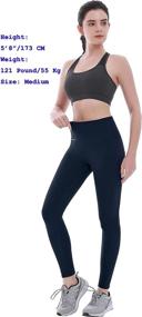 img 1 attached to 🩳 AbleTree Compression Leggings for Women: Elevate Your Workout with High Waist Workout Running Tights Pro Yoga Pants 26&#34;