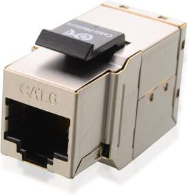 img 3 attached to 🔌 UL-список 5-пакетный экранированный разъем RJ45 Keystone Jack переходник пола от Cable Matters