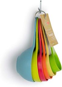 img 2 attached to 🥄 Architec EcoSmart Purelast Measuring Cups Set, 6 Pieces, Multicolor - 1/4C, 1/3C, 1/2C, 2/3C, 3/4C, 1C