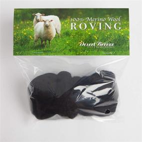 img 2 attached to 🐑 Premium Black Merino Wool Roving: 21.5 Micron Combed Top for Felting Projects - 100% Pure Wool, Made in The UK