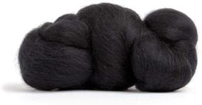 img 3 attached to 🐑 Premium Black Merino Wool Roving: 21.5 Micron Combed Top for Felting Projects - 100% Pure Wool, Made in The UK