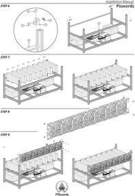 img 1 attached to 6 GPU Aluminum Stackable Open Air Mining Computer Frame Rig Insulation Multi-Function Case Ethereum LTC ZEC Bitcoin (6GPU+4FANS)