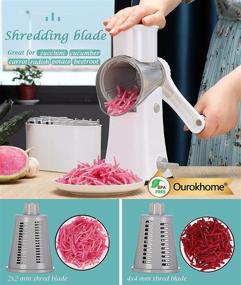 img 2 attached to Ourokhome Blade Rotary Grater Vegetable