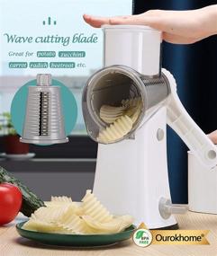 img 1 attached to Ourokhome Blade Rotary Grater Vegetable