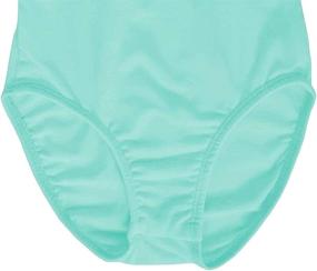 img 1 attached to 🩰 Dancina Long Sleeve Leotard for Ballet and Gymnastics – Front Lined, Comfy Cotton – Kids Ages 2-10