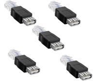 🔌 sienoc 5 packs of ethernet rj45 male to usb female router adapter plug socket for enhanced lan network connectivity logo