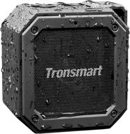 tronsmart groove(force mini): portable bluetooth speakers with 10w power, bluetooth 5.0, ipx7 waterproof, 24 hours playtime, built-in microphone logo