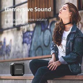 img 1 attached to Tronsmart Groove(Force Mini): Portable Bluetooth Speakers with 10W Power, Bluetooth 5.0, IPX7 Waterproof, 24 Hours Playtime, Built-in Microphone