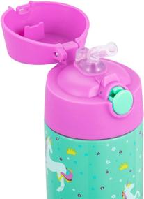 img 2 attached to 12oz Unicorn Insulated Stainless Steel Thermos with Straw for Girls and Boys – Snug Kids Water Bottle