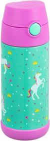 img 4 attached to 12oz Unicorn Insulated Stainless Steel Thermos with Straw for Girls and Boys – Snug Kids Water Bottle