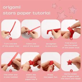 img 1 attached to 🌟 2060 Sheets Star Origami Paper - Assorted Colors for Creative DIY Origami Crafts & Decorations
