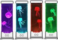 🎁 colorful electric jellyfish tank night lamp – perfect christmas gifts for kids, men, women, friends, and family to decorate home, office, room, bedroom логотип