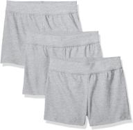 🩳 pack of 3 hanes little girls' jersey shorts logo