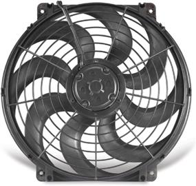 img 2 attached to Upgraded Flex-a-lite 394 S-Blade Electric Fan with Sleek Black Finish - 14 inches