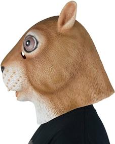 img 2 attached to LarpGears Latex Squirrel Mask Animal