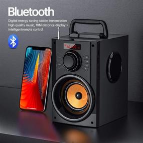 img 3 attached to 🔊 Ультимативная портативная колонка с Bluetooth: беспроводной сабвуфер, FM радио, LED подсветка, MP3 плеер | Идеально подходит для на улице/в помещении, дома, кемпинга | Совместима с iPhone, компьютером, ПК