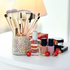 img 1 attached to Logiverl 24 Piece Professional Synthetic Makeup Brush Set with Travel Case - The Perfect Christmas Gift!