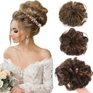 💁 sllie messy hair bun extensions: upgrade your hair with chignons, hair scrunchies, and updo hairpieces logo