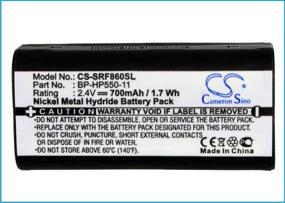 img 4 attached to 🔋 Cameron Sino 700mAh Ni-MH Replacement BP-HP550-11 Headset Battery for Sony MDR-RF860, RF4000, RF970, and More