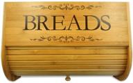 🍞 bamboo rolltop bread box by cookbook people: stylish storage solution for your loaves logo