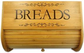 img 4 attached to 🍞 Bamboo Rolltop Bread Box by Cookbook People: Stylish Storage solution for your loaves