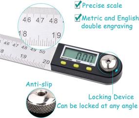 img 1 attached to Accurate Measurement at Your Fingertips: Inches Stainless Digital Goniometer Definition