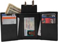 💼 stylish trifold leather wallet 130 rftf: a must-have men's accessory in wallets, card cases & money organizers logo