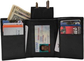 img 4 attached to 💼 Stylish Trifold Leather Wallet 130 RFTF: A Must-Have Men's Accessory in Wallets, Card Cases & Money Organizers