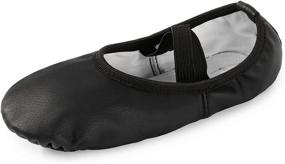 img 2 attached to VICVIK Leather Ballet Shoes for Girls - Ideal Athletic Footwear