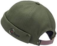 croogo brimless cap: stylish docker beanie watch cap with a rolled cuff - adjustable & trendy landlord and sailor hat logo